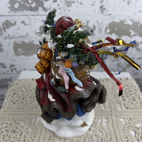 Peggy Abram’s Windswept Wayfarer Christmas Santa Figure Limited Edition 295/1200 - Picture 5 of 9
